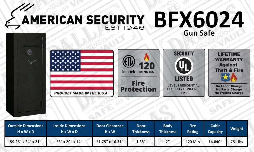BFX6024 gun safe