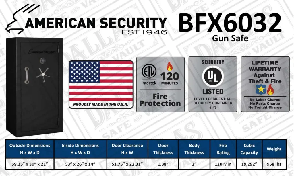 BFX6032 gun safe