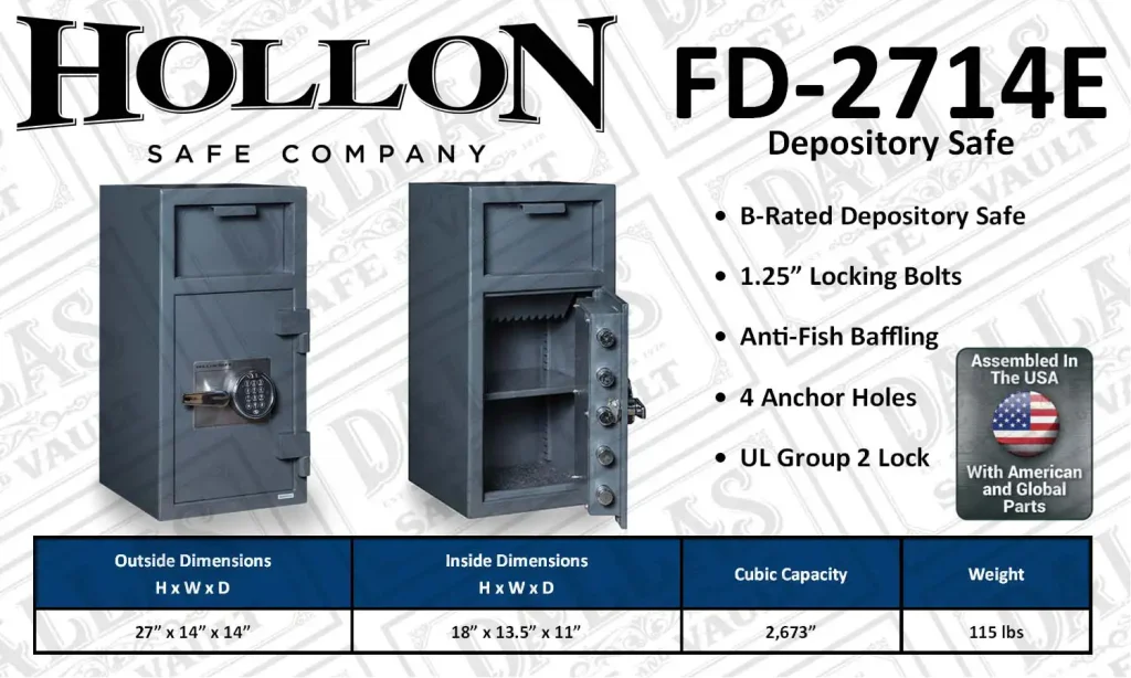 FD2714E depository safe