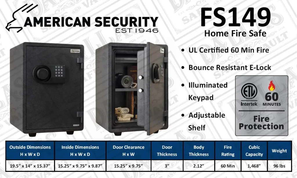 FS149 home fire safe