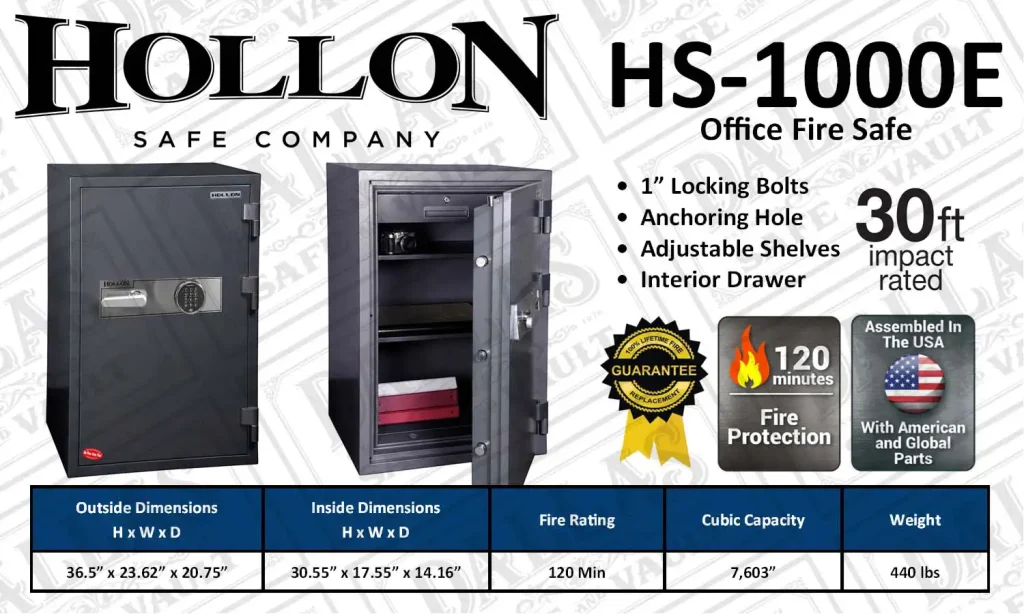 HS1000E office fire safe