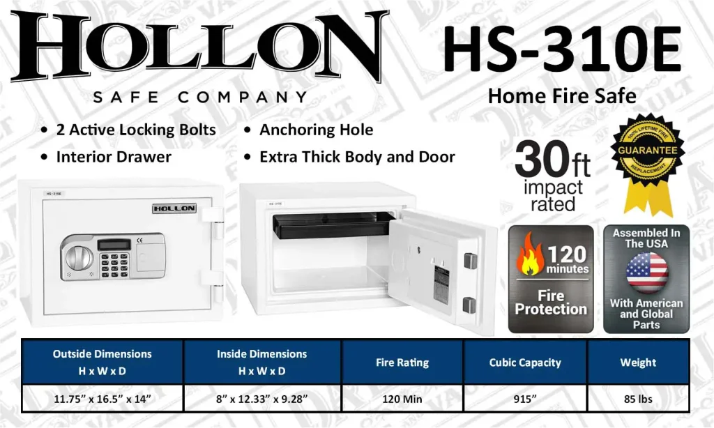 HS310E home fire safe