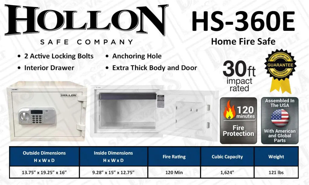 HS360E home fire safe