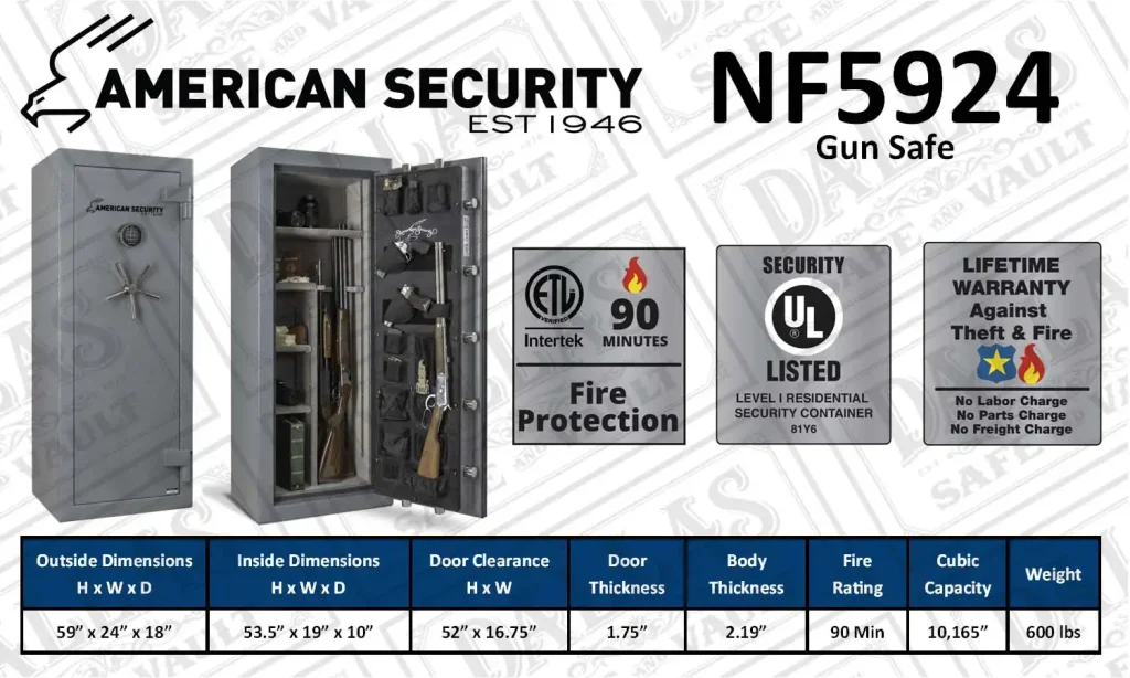 NF5924 gun safe