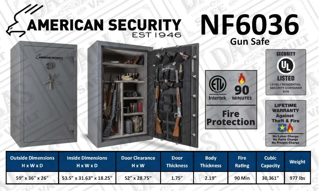 NF6036 gun safe