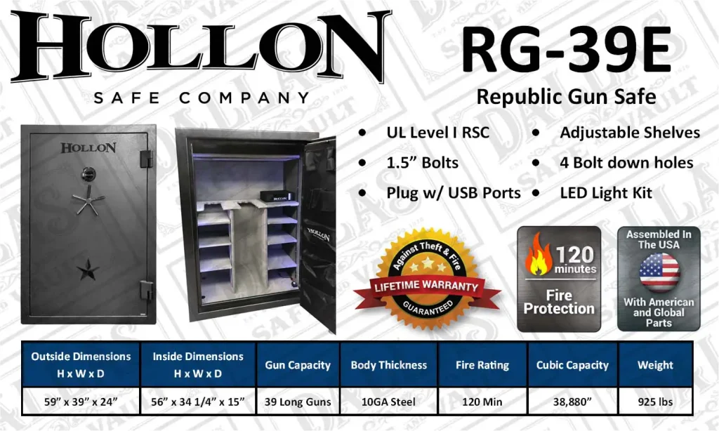 RG39E republic gun safe