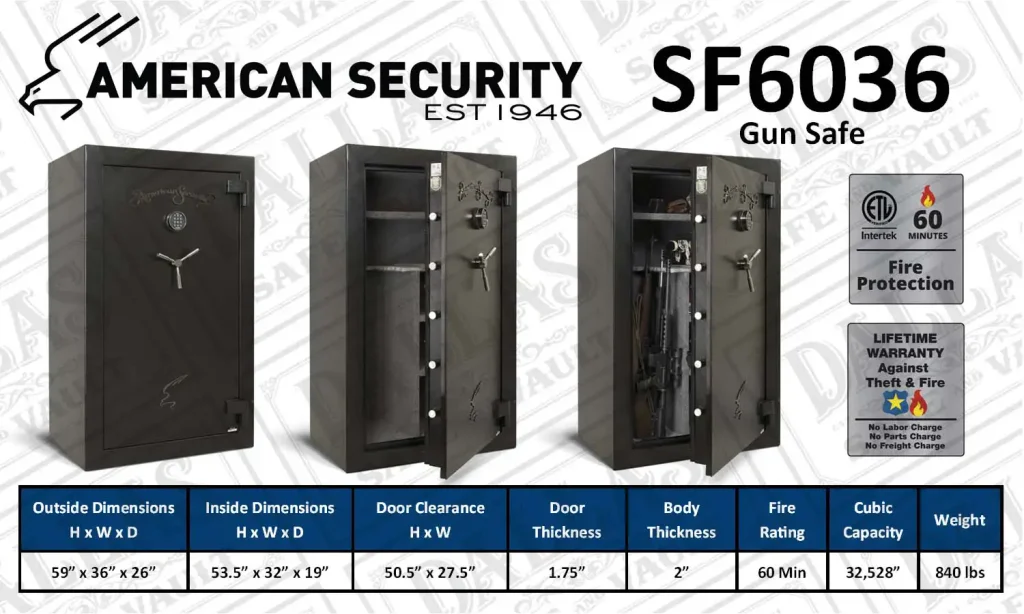 SF6036 gun safe